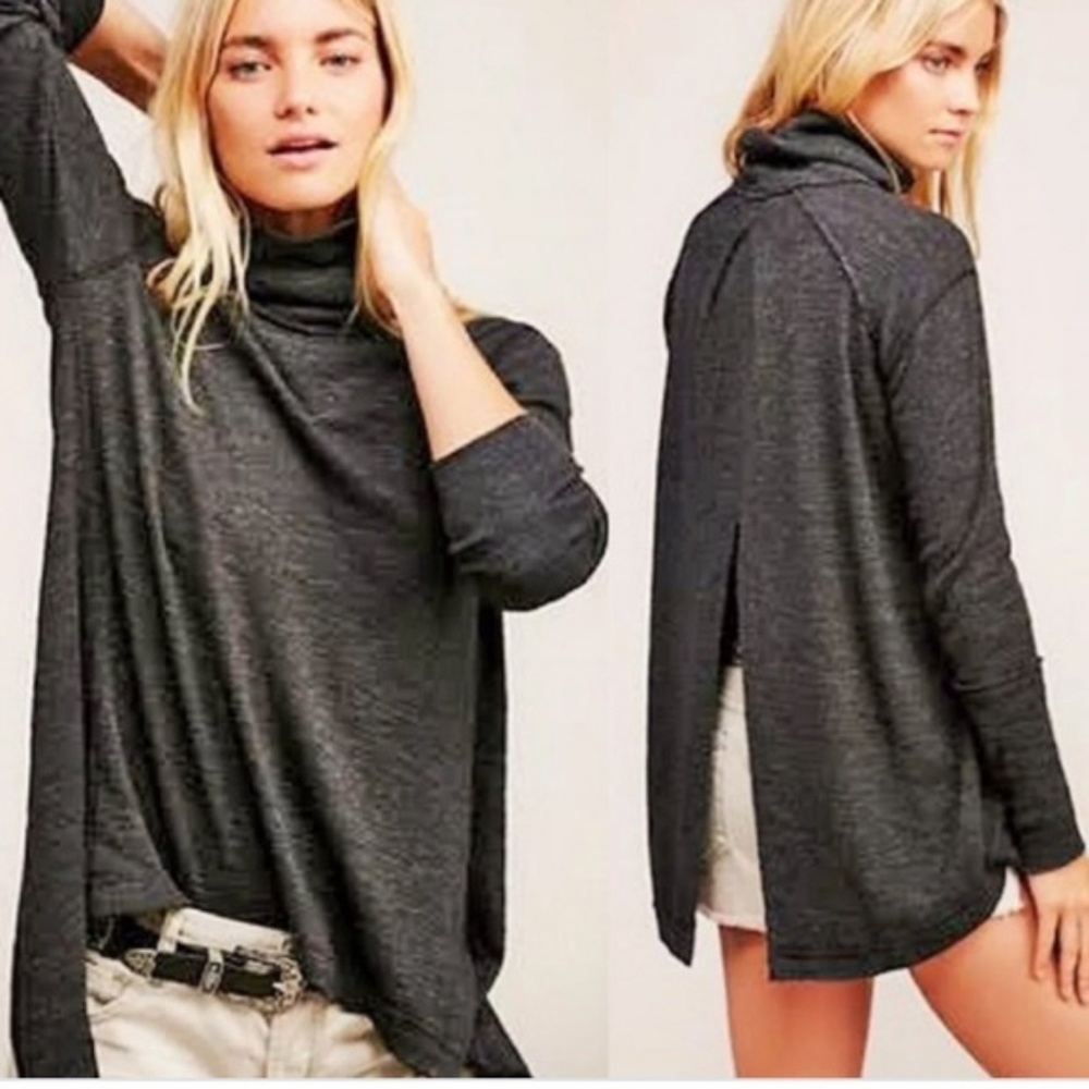 NWT Free People open back turtle neck